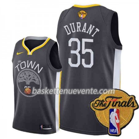 Maillot Basket Golden State Warriors Kevin Durant 35 Black Town 2018 NBA Finals Nike Swingman - Homme